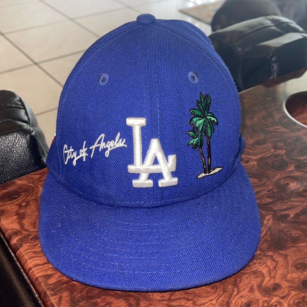 Blue LA Dodgers, baseball hat, size 7 1/8